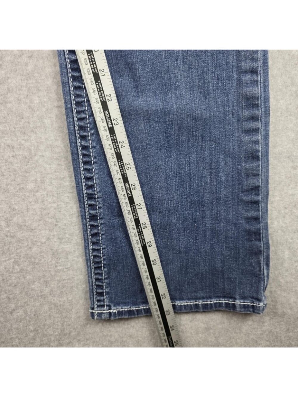 Ariat REAL Jeans Womens 33x33 Bootcut Blue Mid Rise Stretch Western Denim - Picture 7 of 11